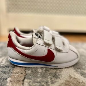 Nike Cortez White and Red Toddler Sneakers Size 11 BTTF
